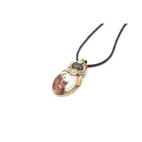 Otantik Doğal Labradorit Jasper 002 Kolye Ucu