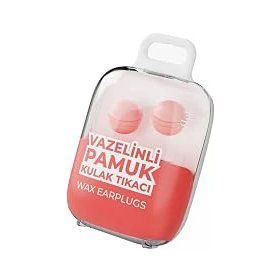 Otifleks 4lü Vazelinli Pamuk Renkli Kulak Tıkacı