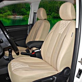 Oto Pandami Fiat Fiorino 2008+ Uyumlu Krem Ticari Tay Tüyü Koltuk Kılıfı