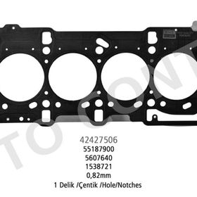 Otoconta 42427506 Palio-Albea-Doblo-Corsa-Astra-Combo 1.3 Mjtd 0.82 mm Silindir Kapak Contası
