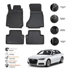 OtoLine Audi A4 2016 Sonrası 3D Havuzlu Paspas