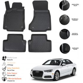 OtoLine Audi A4 2016 Sonrası 3D Havuzlu Paspas