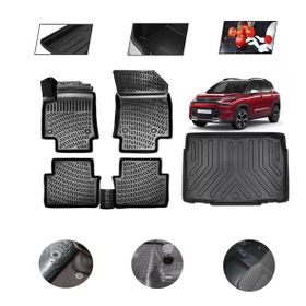 OtoLine Citroen C3 Aircros 2019-2022 Arası 4D Havuzlu Oto Paspas Bagaj Set