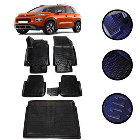 OtoLine Citroen C3 Aircros 2019-2022 Arası 4D Havuzlu Oto Paspas Bagaj Set