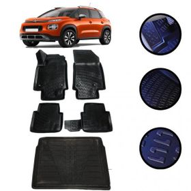 OtoLine Citroen C3 Aircros 2019-2022 Arası 4D Havuzlu Oto Paspas Bagaj Set
