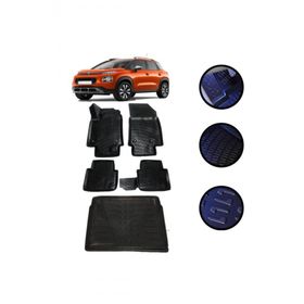 OtoLine Citroen C3 Aircros 2019-2022 Arası 4D Havuzlu Oto Paspas Bagaj Set