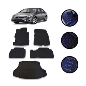 OtoLine Civic FD6 Sedan 2007-2012 Arası 4D Havuzlu Oto Paspas Bagaj Set