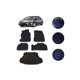 OtoLine Civic FD6 Sedan 2007-2012 Arası 4D Havuzlu Oto Paspas Bagaj Set