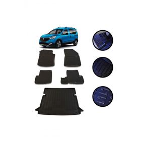 OtoLine Dacia Dokker 2013-2021 Arasi 4D Havuzlu Oto Paspas Ve Bagaj Set