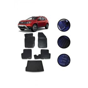 OtoLine Dacia Duster 4X2 2018-2022 Arasi 4D Havuzlu Oto Paspas Bagaj Set