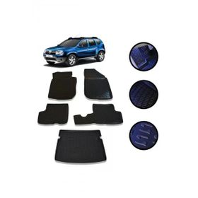 OtoLine Dacia Duster 4X4 2010-2017 Arasi 4D Havuzlu Oto Paspas Bagaj Set