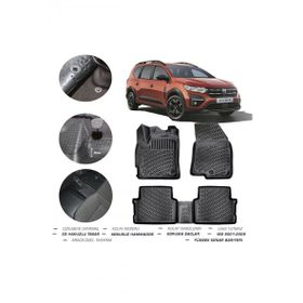 OtoLine Dacia Jogger 2023 Model 4D Havuzlu Paspas