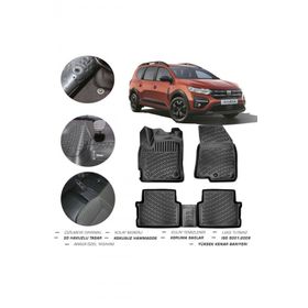 OtoLine Dacia Jogger 2023 Model 4D Havuzlu Paspas