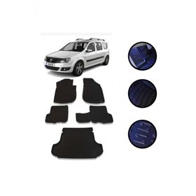OtoLine Dacia Logan Mcv 2005-2014 Arasi 4D Havuzlu Oto Paspas Bagaj Set