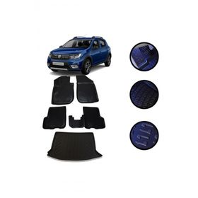 OtoLine Dacia Sandero Hb 2012-2021 Arasi 4D Havuzlu Oto Paspas Bagaj Set