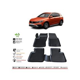 OtoLine Fiat Egea Cross 2022 Model 4D Havuzlu Paspas