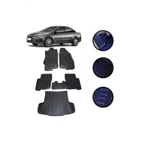 OtoLine Fiat Linea 2007-2021 Arası 4D Bagaj Seti ve Oto Havuzlu Paspas