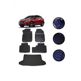 OtoLine Honda Hrv 2016-2021 Arasi 4D Havuzlu Oto Paspas Ve Bagaj Set