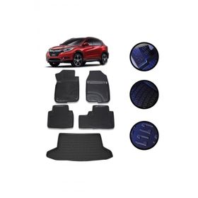 OtoLine Honda Hrv 2016-2021 Arasi 4D Havuzlu Oto Paspas Ve Bagaj Set