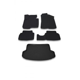 OtoLine Hyundai Ix35 2010-2016 Arasi 4D Havuzlu Oto Paspas Ve Bagaj Set