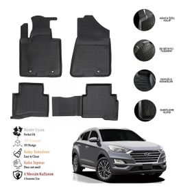 OtoLine Hyundai Tucson 2015-2021 3D Havuzlu Paspas