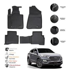 OtoLine Hyundai Tucson 2015-2021 3D Havuzlu Paspas