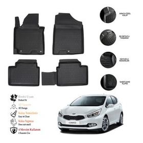 OtoLine Kia Ceed 2012-2017 3D Havuzlu Paspas