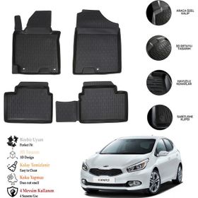 OtoLine Kia Ceed 2012-2017 3D Havuzlu Paspas