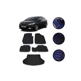 OtoLine Kia Cerato 2016-2022 Arasi 4D Havuzlu Oto Paspas Ve Bagaj Set