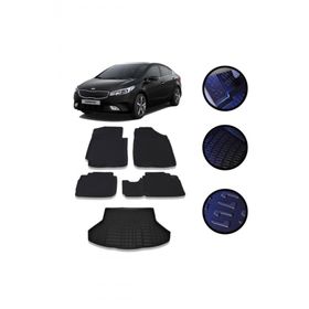 OtoLine Kia Cerato 2016-2022 Arasi 4D Havuzlu Oto Paspas Ve Bagaj Set