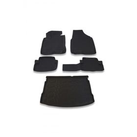 OtoLine Nissan Qashqai 2007-2014 Arasi 4D Havuzlu Oto Paspas Ve Bagaj Set