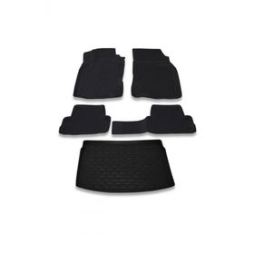 OtoLine Nissan Qashqai 2014-2020 Arasi 4D Havuzlu Oto Paspas Ve Bagaj Set