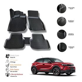 OtoLine Opel Mokka 2021 Sonrası 3D Havuzlu Paspas
