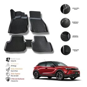 OtoLine Opel Mokka 2021 Sonrası 3D Havuzlu Paspas