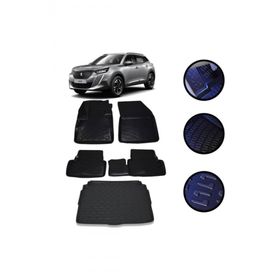OtoLine Peugeot 2008 Cros 2020 Ve Sonrasi 4D Havuzlu Oto Paspas Bagaj Set
