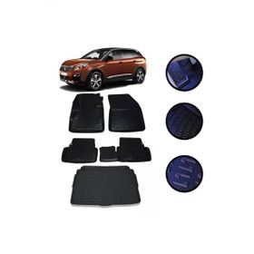 OtoLine Peugeot 3008 Cros 2016-2022 Arasi 4D Havuzlu Oto Paspas Bagaj Set