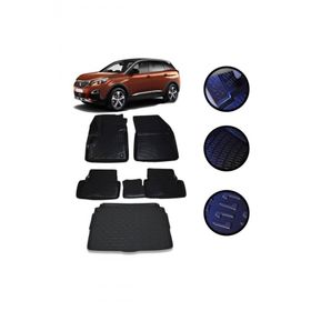 OtoLine Peugeot 3008 Cros 2016-2022 Arasi 4D Havuzlu Oto Paspas Bagaj Set