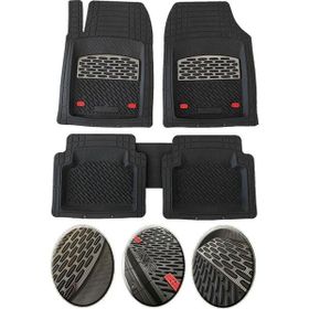 OtoLine Range Rover Vogue 2002 2012 Krom Gümüş 4D Ekstra Kanallı Havuzlu Paspas Seti