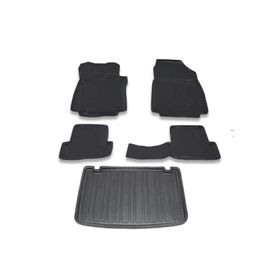 OtoLine Renault Clio 4 Hb 2012-2019 Arasi 4D Havuzlu Oto Paspas Ve Bagaj Set