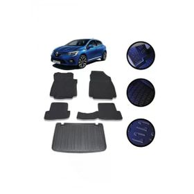 OtoLine Renault Clio 5 Hb 2019 Ve Sonrasi 4D Havuzlu Oto Paspas Ve Bagaj Set