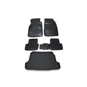 OtoLine Renault Fluence 2009-2021 Arasi Uyumlu 4D Havuzlu Oto Paspas Ve Bagaj Set