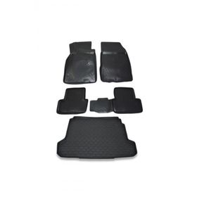 OtoLine Renault Fluence 2009-2021 Arasi Uyumlu 4D Havuzlu Oto Paspas Ve Bagaj Set