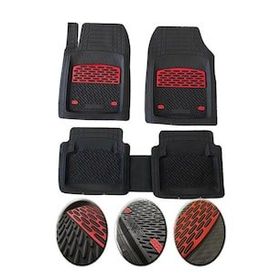 OtoLine Renault Megane 1 1995 2002 Krom Kırmızı 4D Ekstra Kanallı Havuzlu Paspas Seti