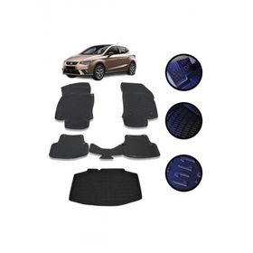 OtoLine Seat Ibiza 5 2017-2022 Arasi 4D Havuzlu Oto Paspas Vee Bagaj Set