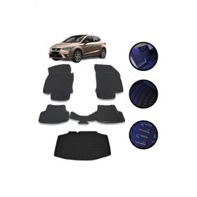 OtoLine Seat Ibiza 5 2017-2022 Arasi 4D Havuzlu Oto Paspas Vee Bagaj Set
