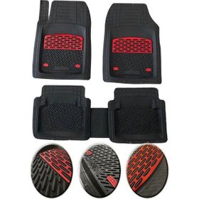 OtoLine Subaru XV 2011 ve Sonrası Krom Kırmızı 4D Ekstra Kanallı Havuzlu Paspas Seti