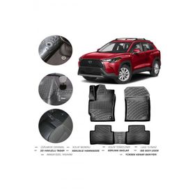 OtoLine Toyota Corolla Cross 2023 Model 4D Havuzlu Paspas