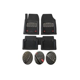 OtoLine Volkswagen Polo 1995 2001 6N2 Krom Gümüş 4D Ekstra Kanallı Havuzlu Paspas Seti