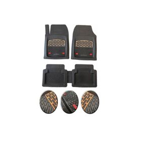 OtoLine Volkswagen Polo 2002 2008 9N Krom Meşe 4D Ekstra Kanallı Havuzlu Paspas Seti