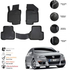 OtoLine VW Passat B6 2005-2010 3D Havuzlu Paspas